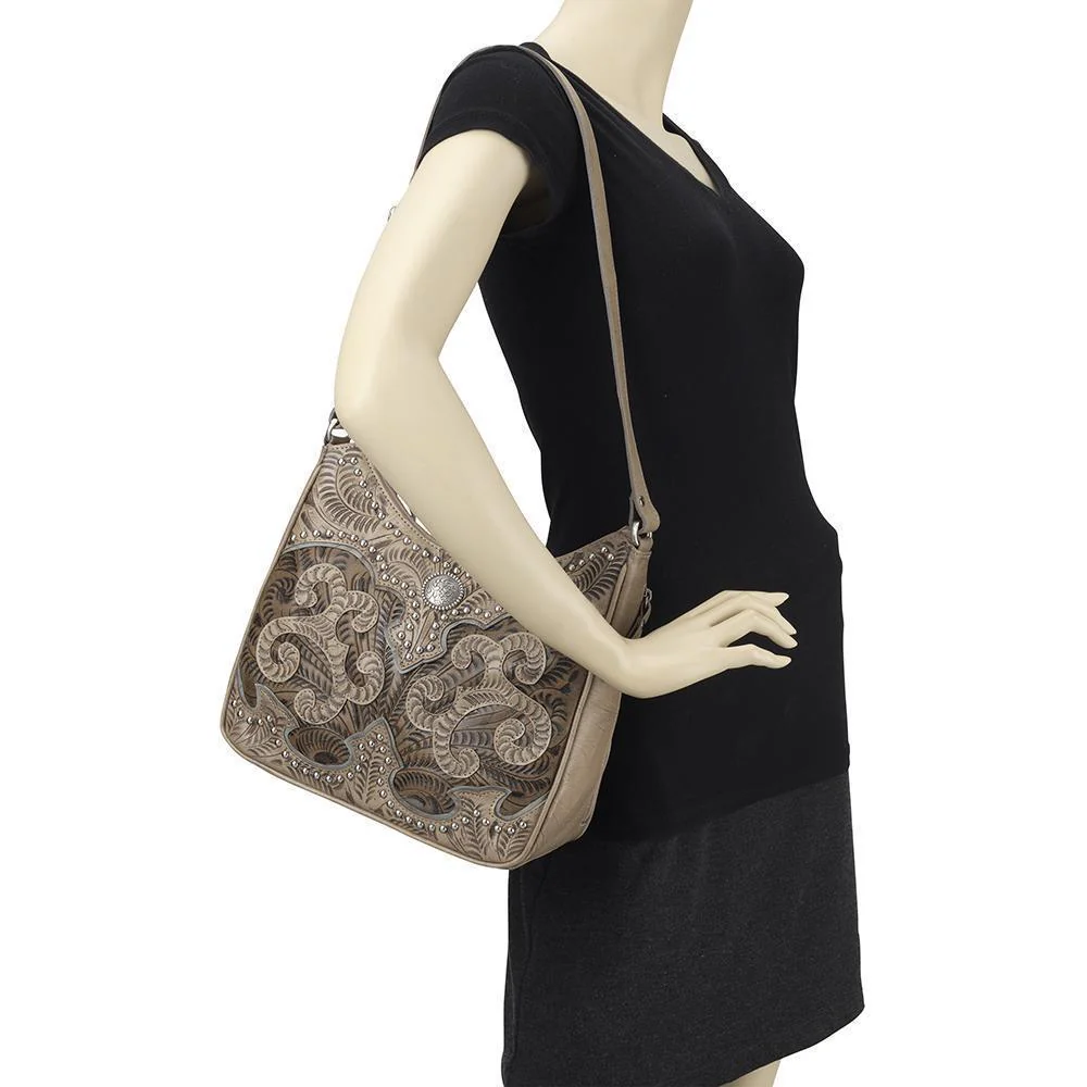 Annie's Secret Zip-Top Shoulder Bag w/ Conceal Carry Pocket - Image 3
