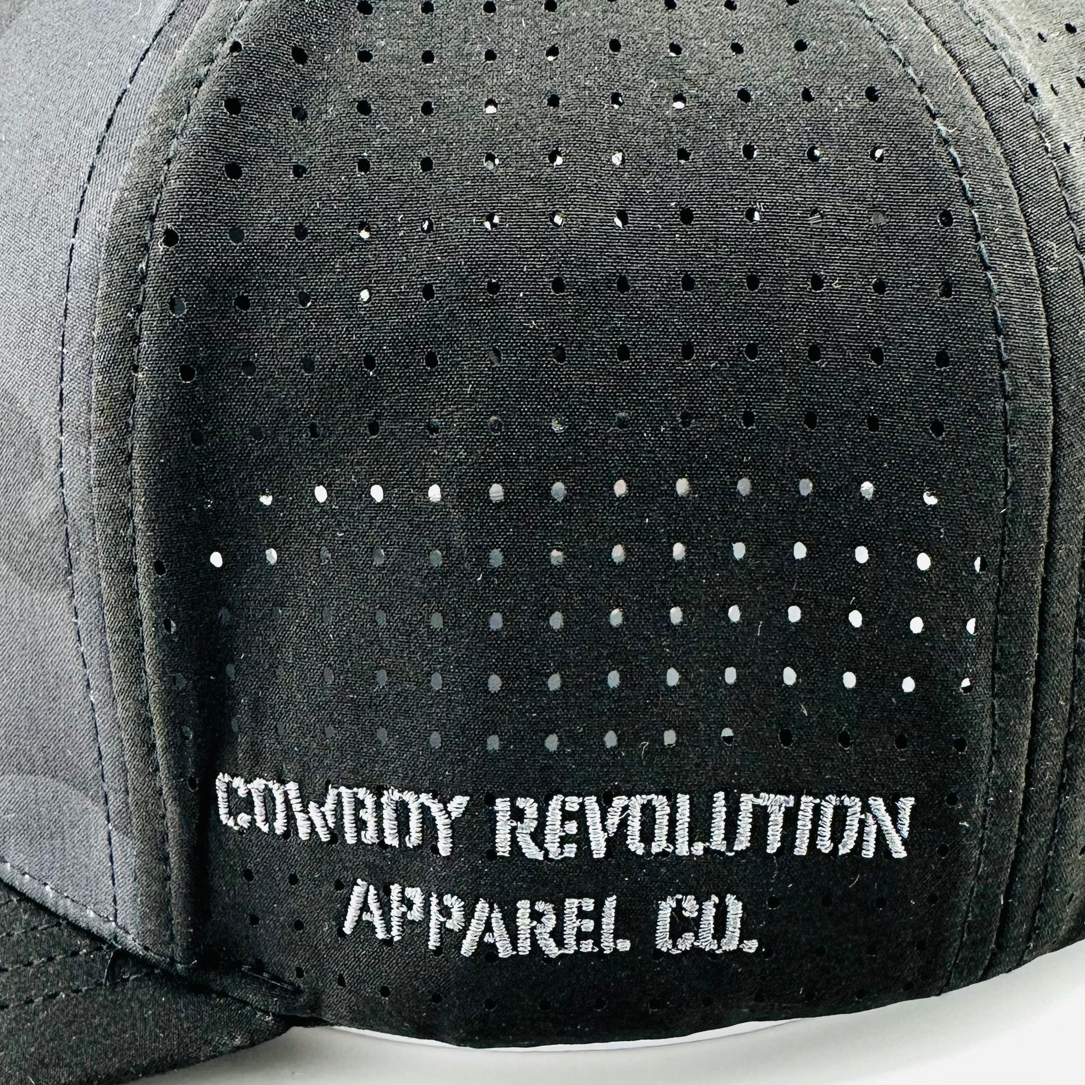 “Before The Dawn” - Cowboy Revolution Dark Camo/Black 5-panel Trucker Hat - Image 8