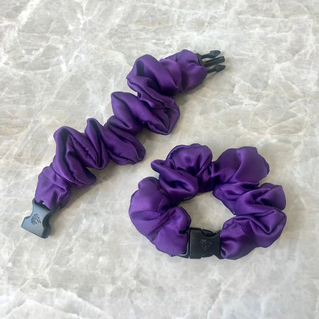 Buckle Scrunchie - Vibrant Solid Colors - No Snagging, No Tangles - Image 14