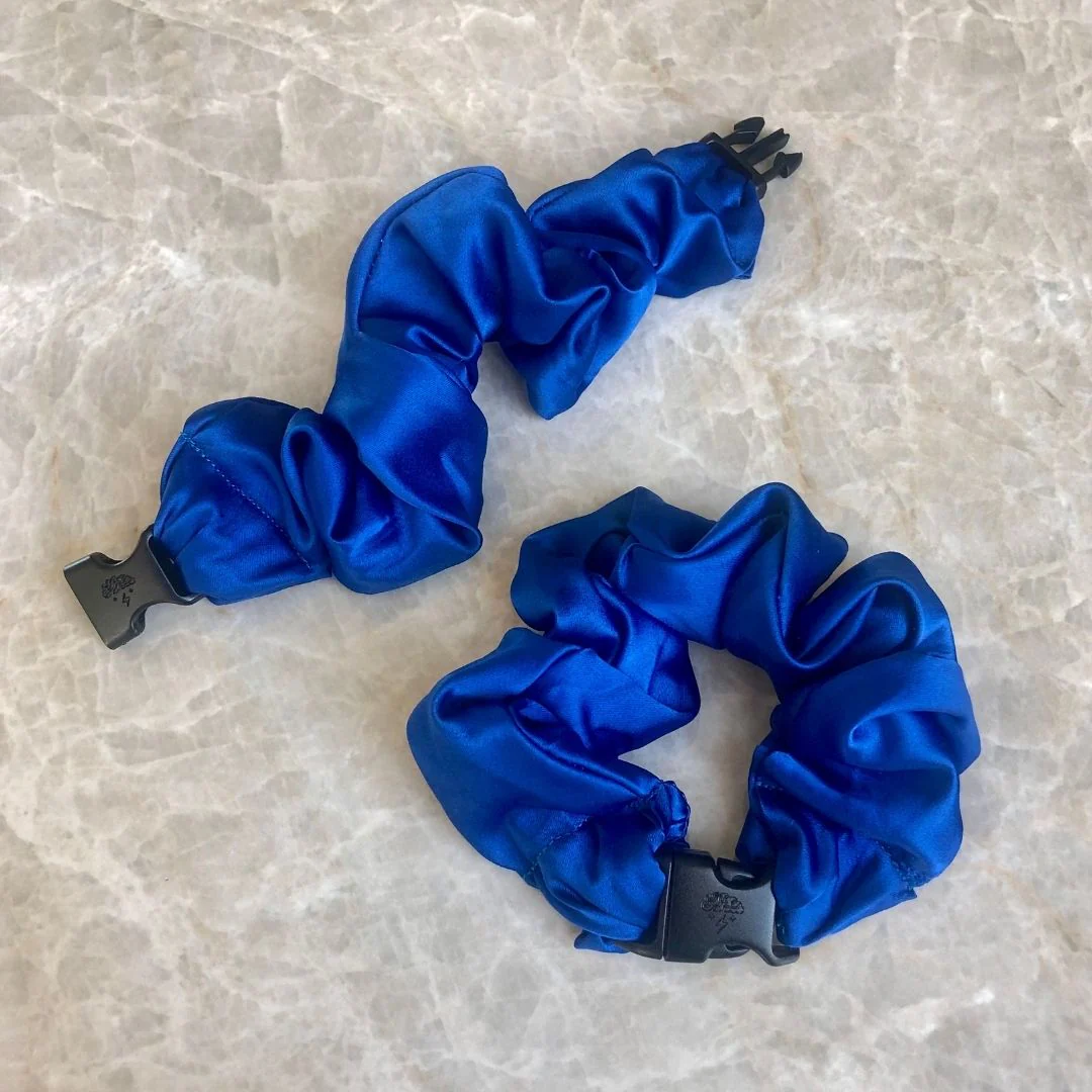 Buckle Scrunchie - Vibrant Solid Colors - No Snagging, No Tangles - Image 15