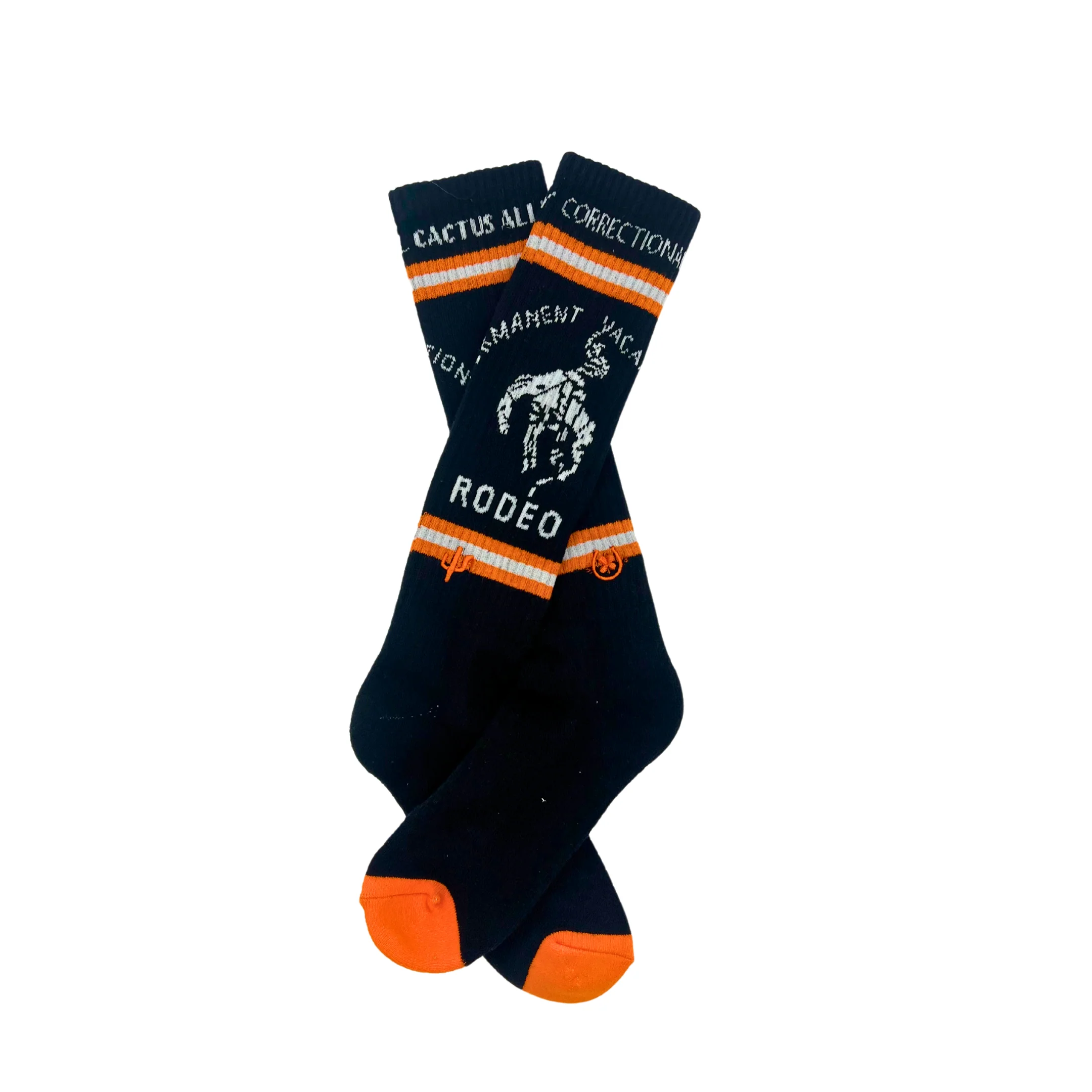 Cactus Alley-Correctional Vaca Blk Performance Boor Socks - Image 4
