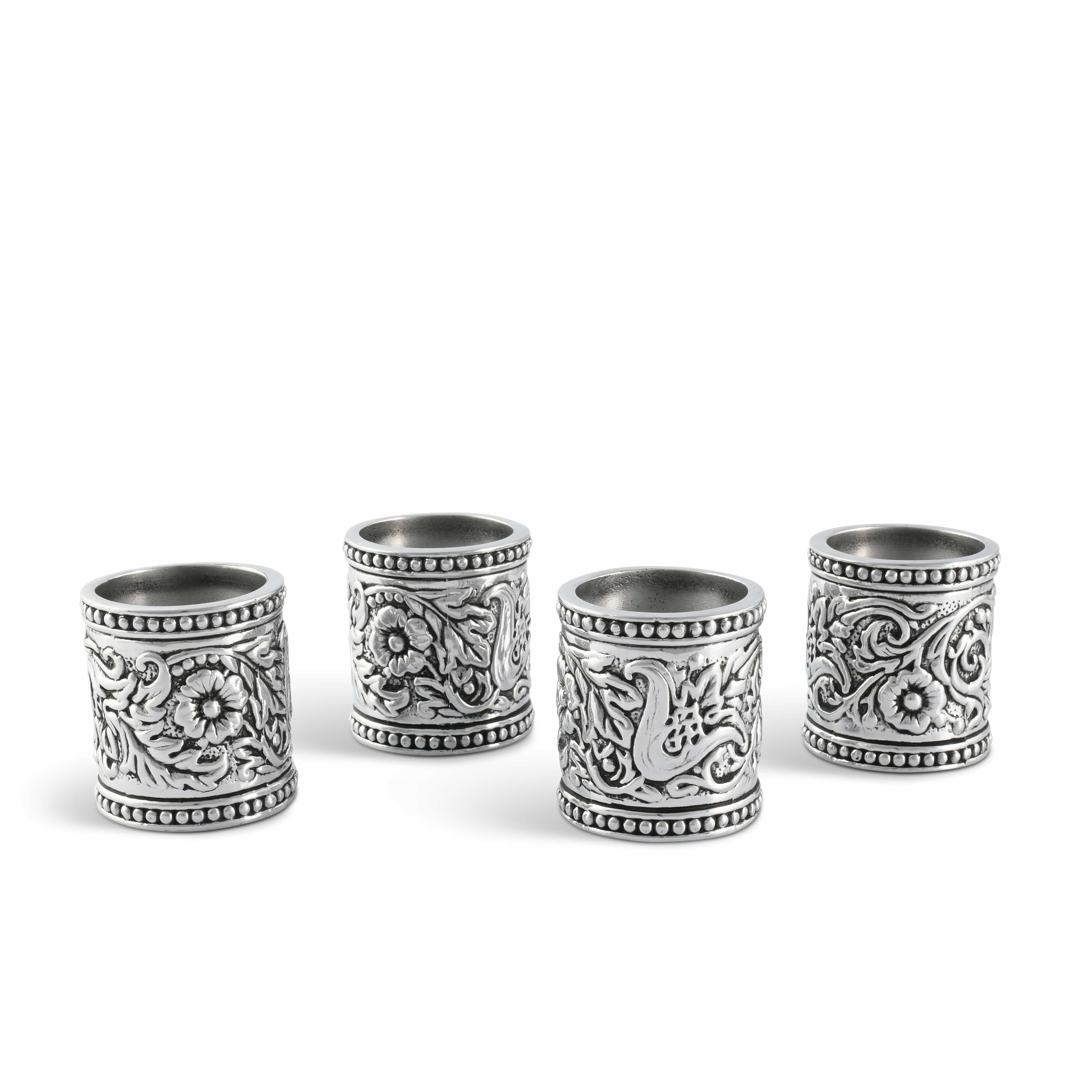 Concho Pattern Napkin Rings Set of 4 - Image 6