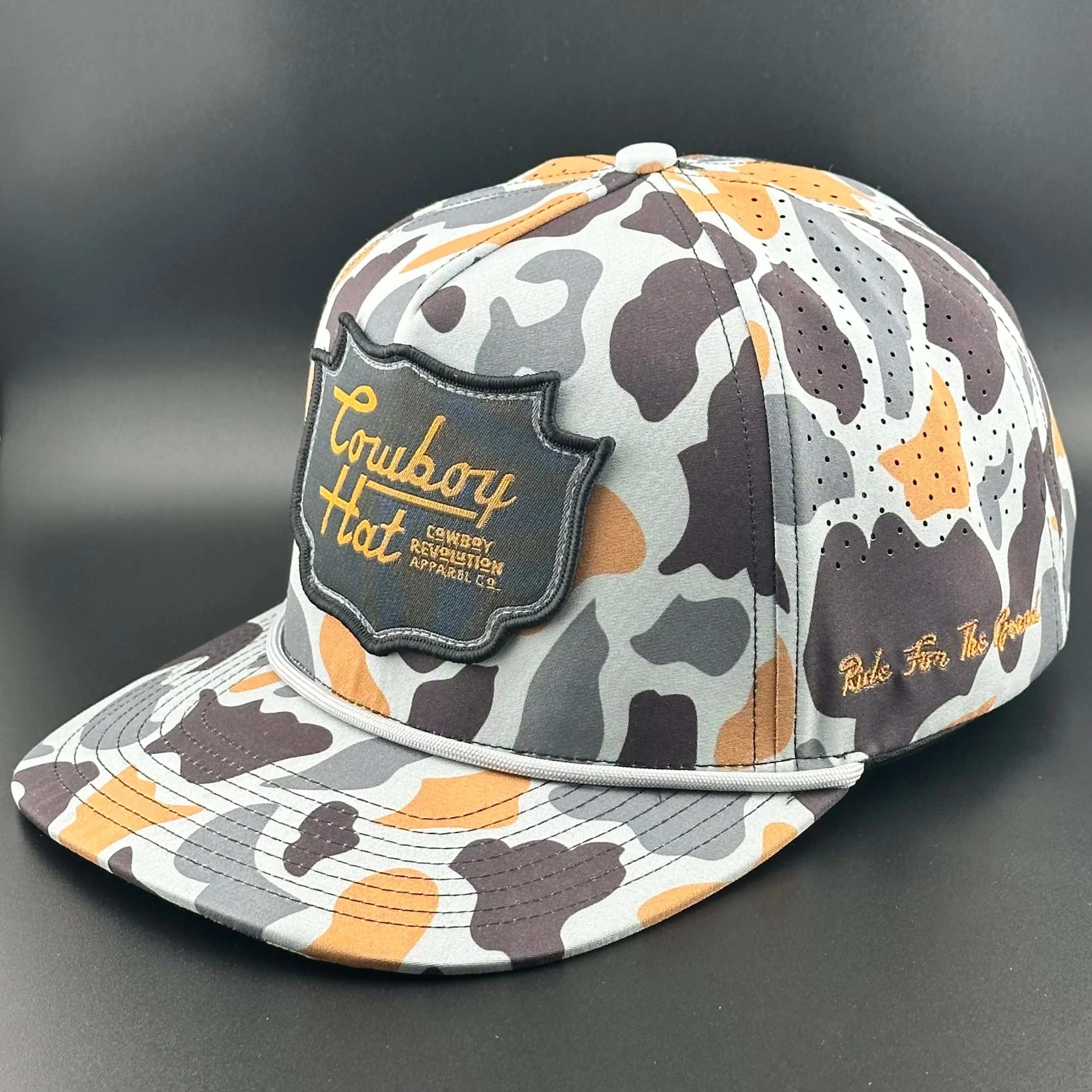 Concrete Camo Patch “Cowboy Hat” - Performance Rope Hat - Image 3