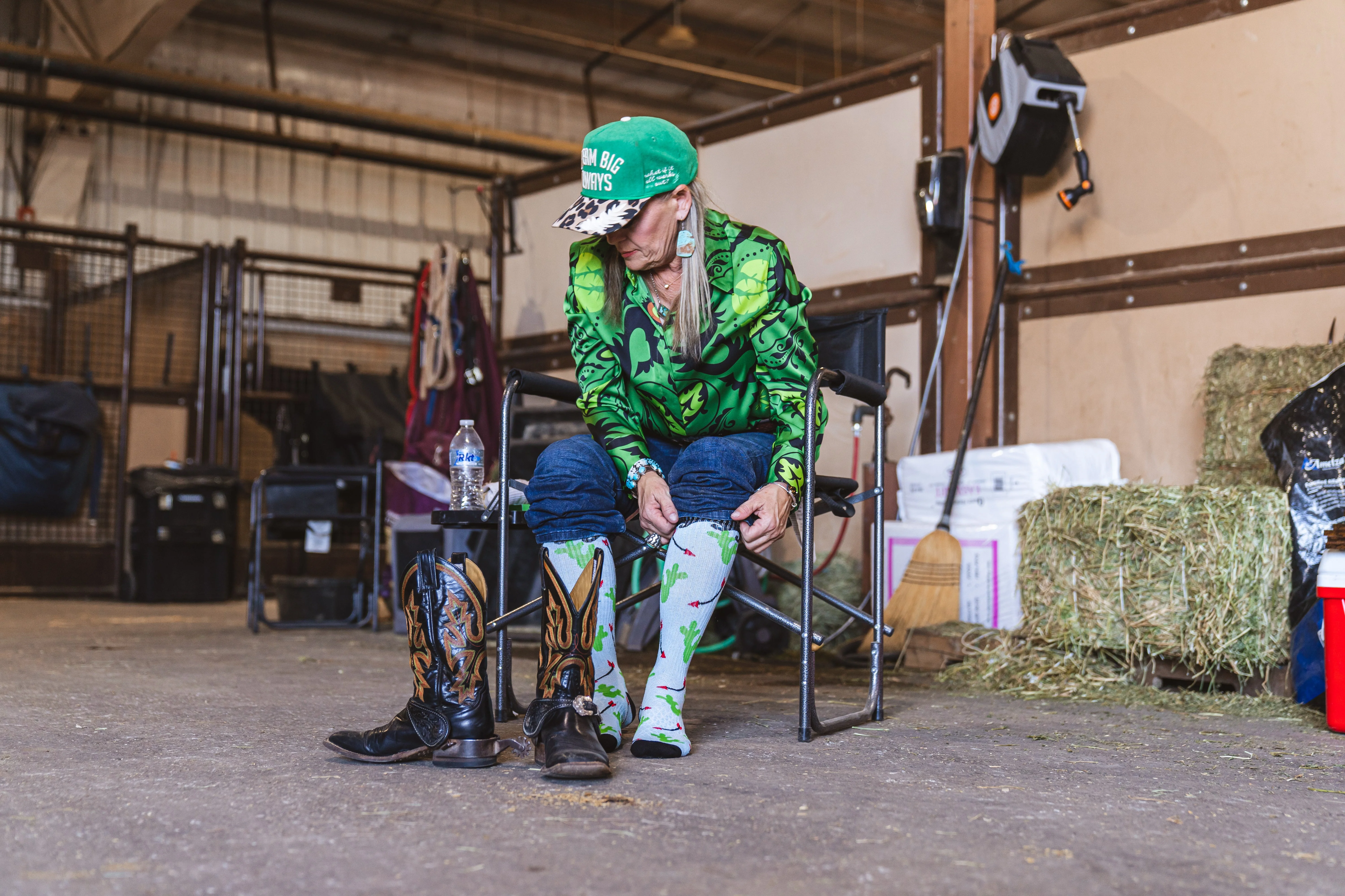 Cowboy Compass Performance Boot Socks - Image 2