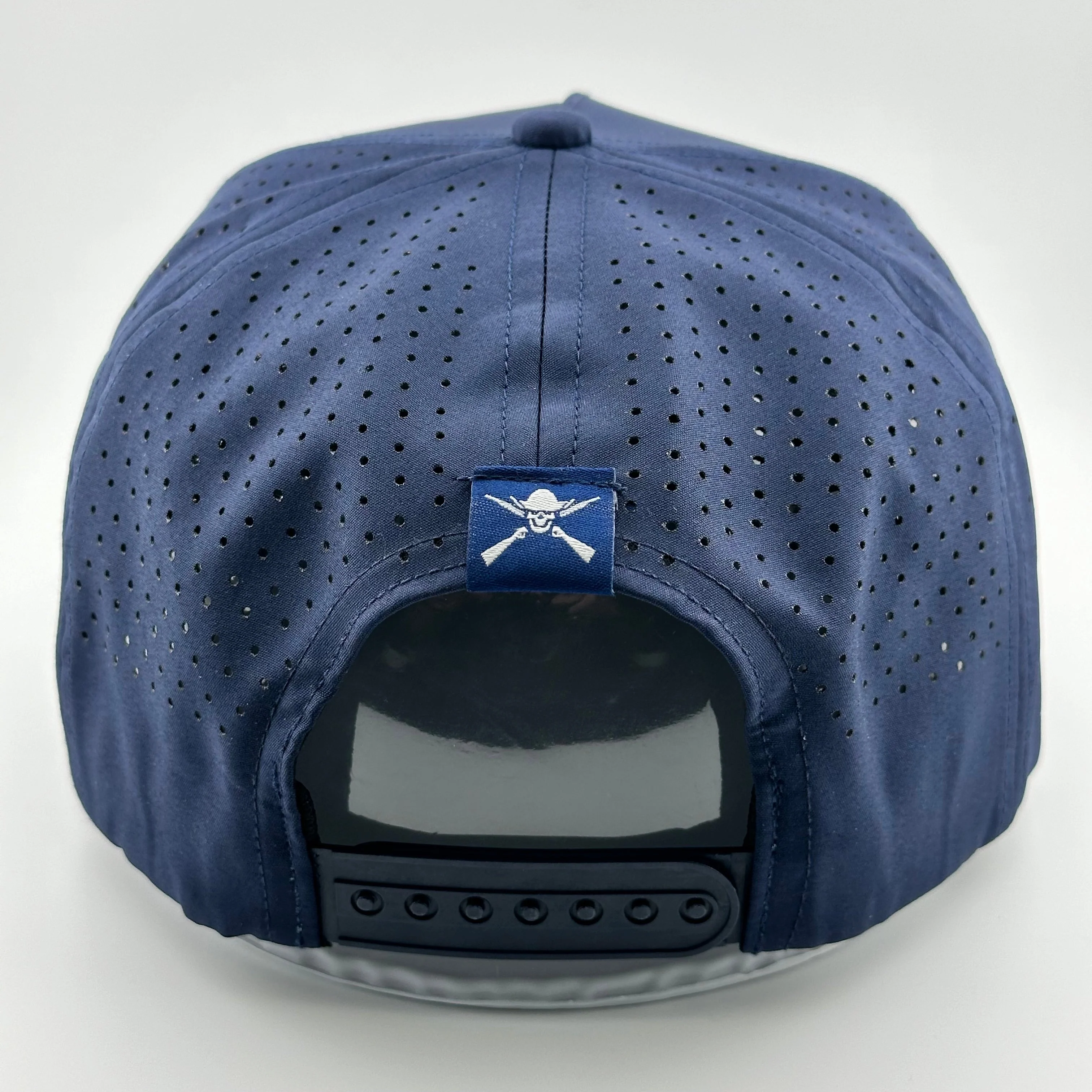 “Cowboy Hat” Performance Patch Rope Cap - Navy Blue - Image 9