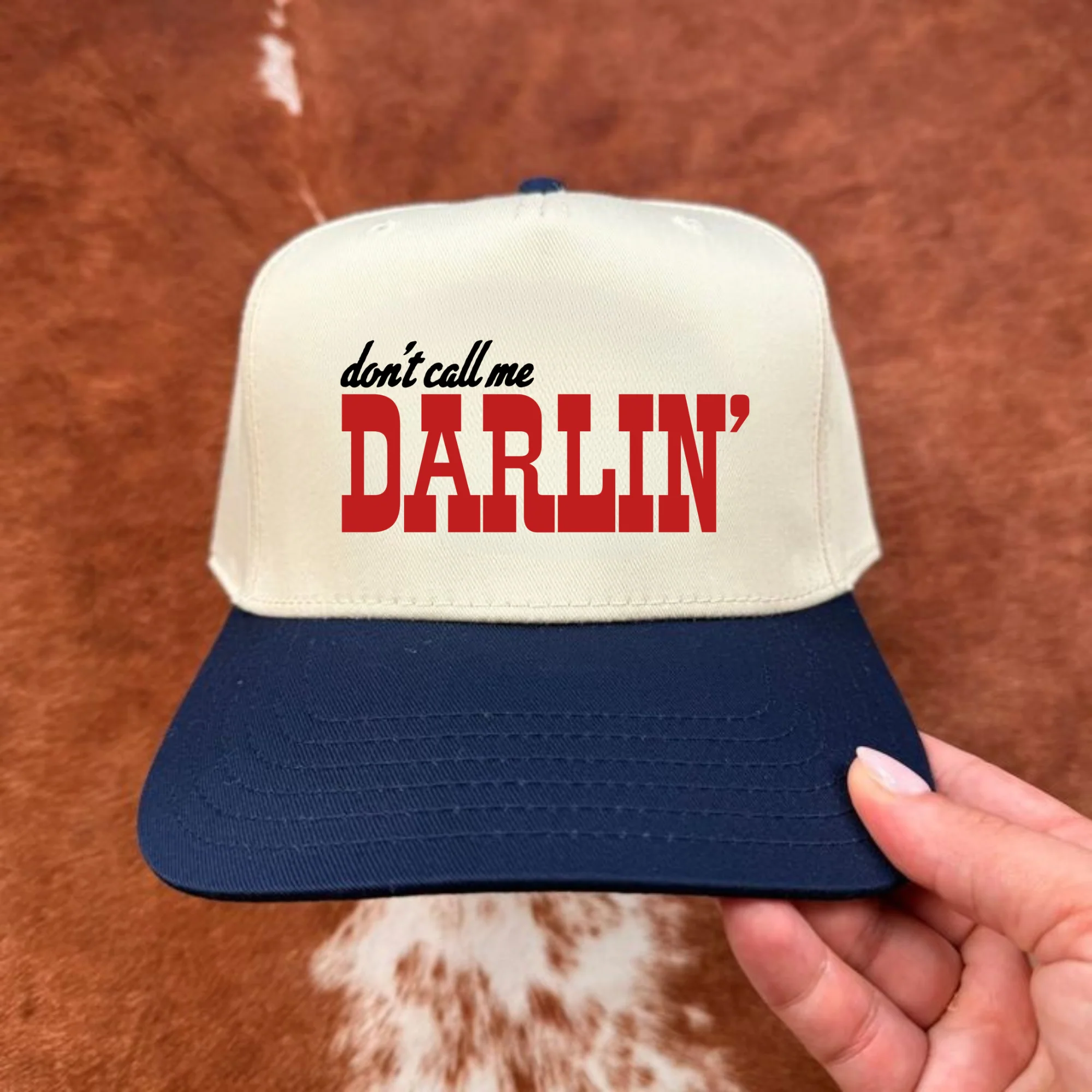 Don't Call Me Darlin Embroidered Trucker Cap - Image 7