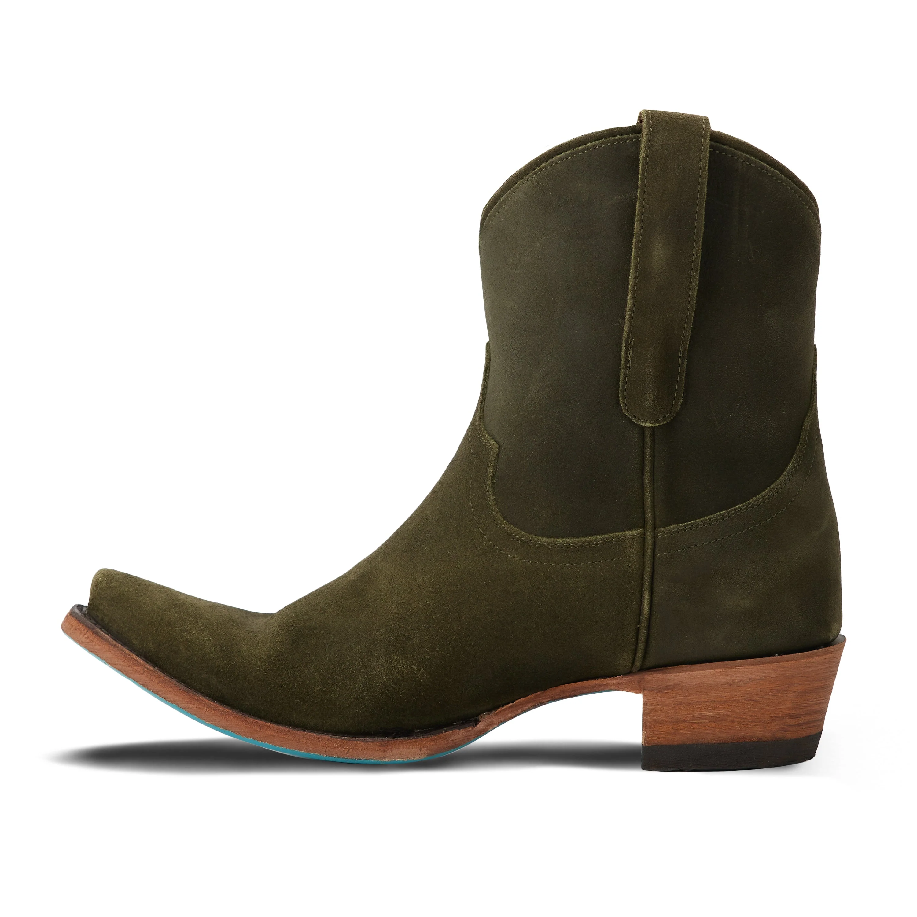 Emma Jane Bootie - Olive Suede - Image 3