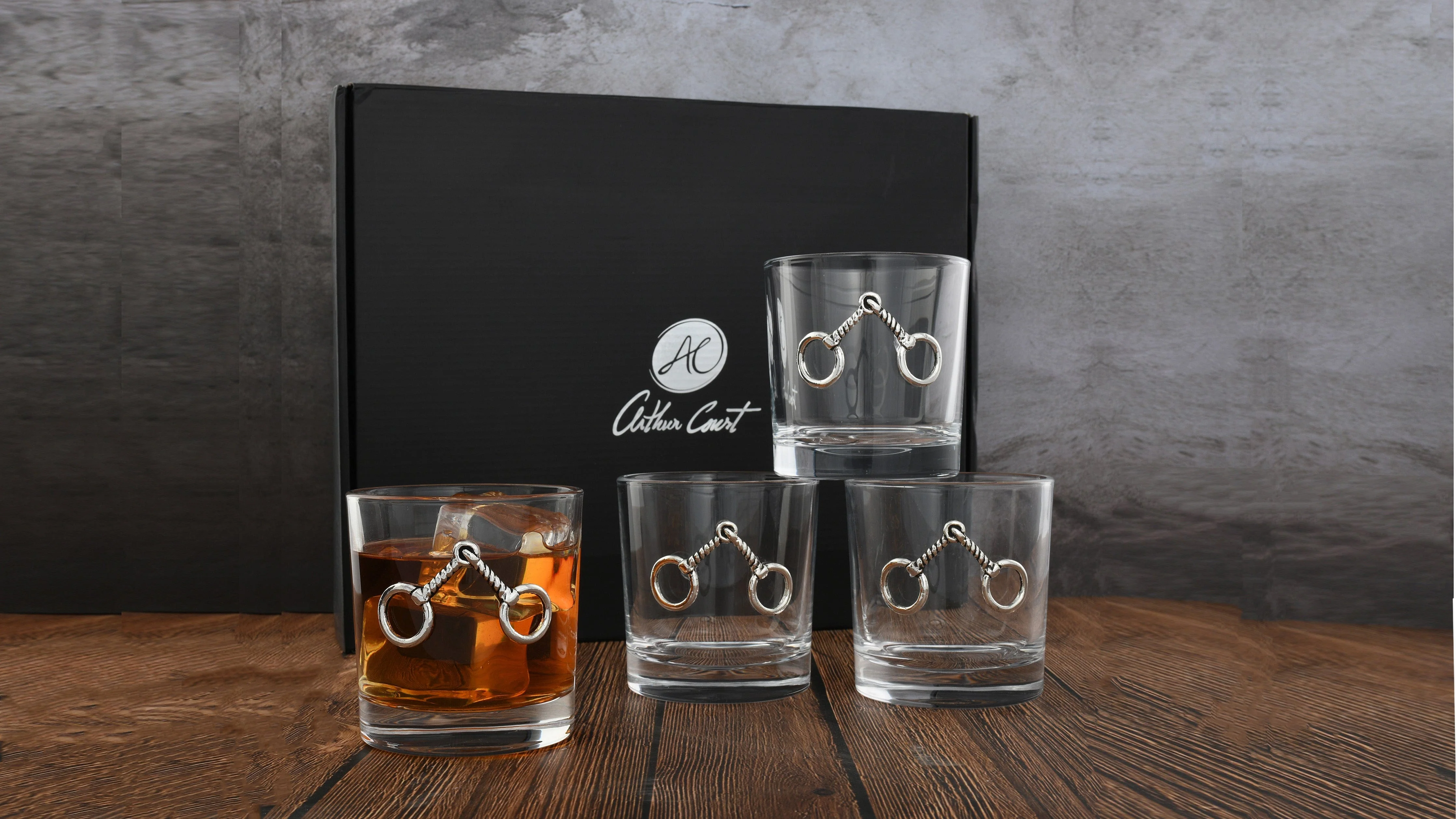 Equestrian Bit Bar Glasses Set of 4 - Image 9