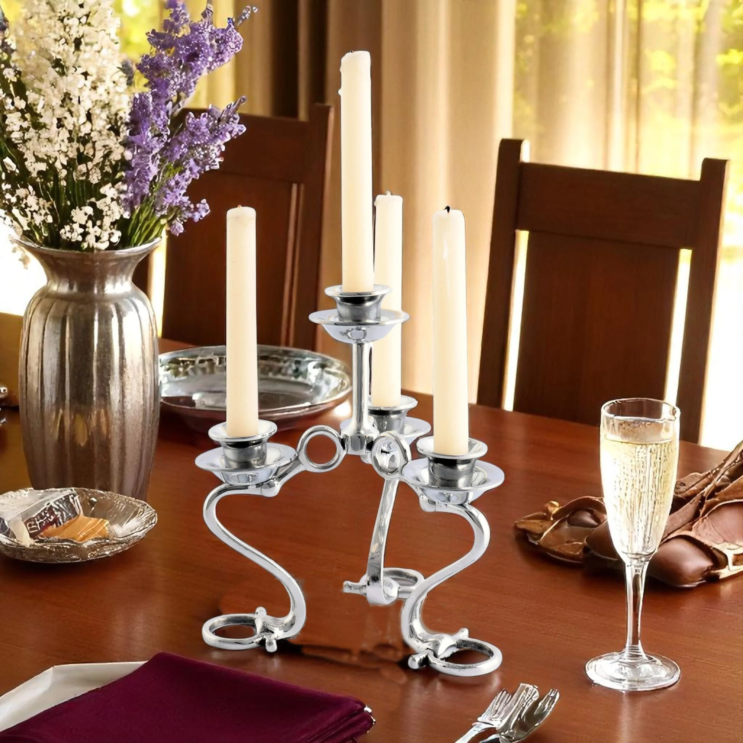 Equestrian Bit Four Light Candlestick - Image 5