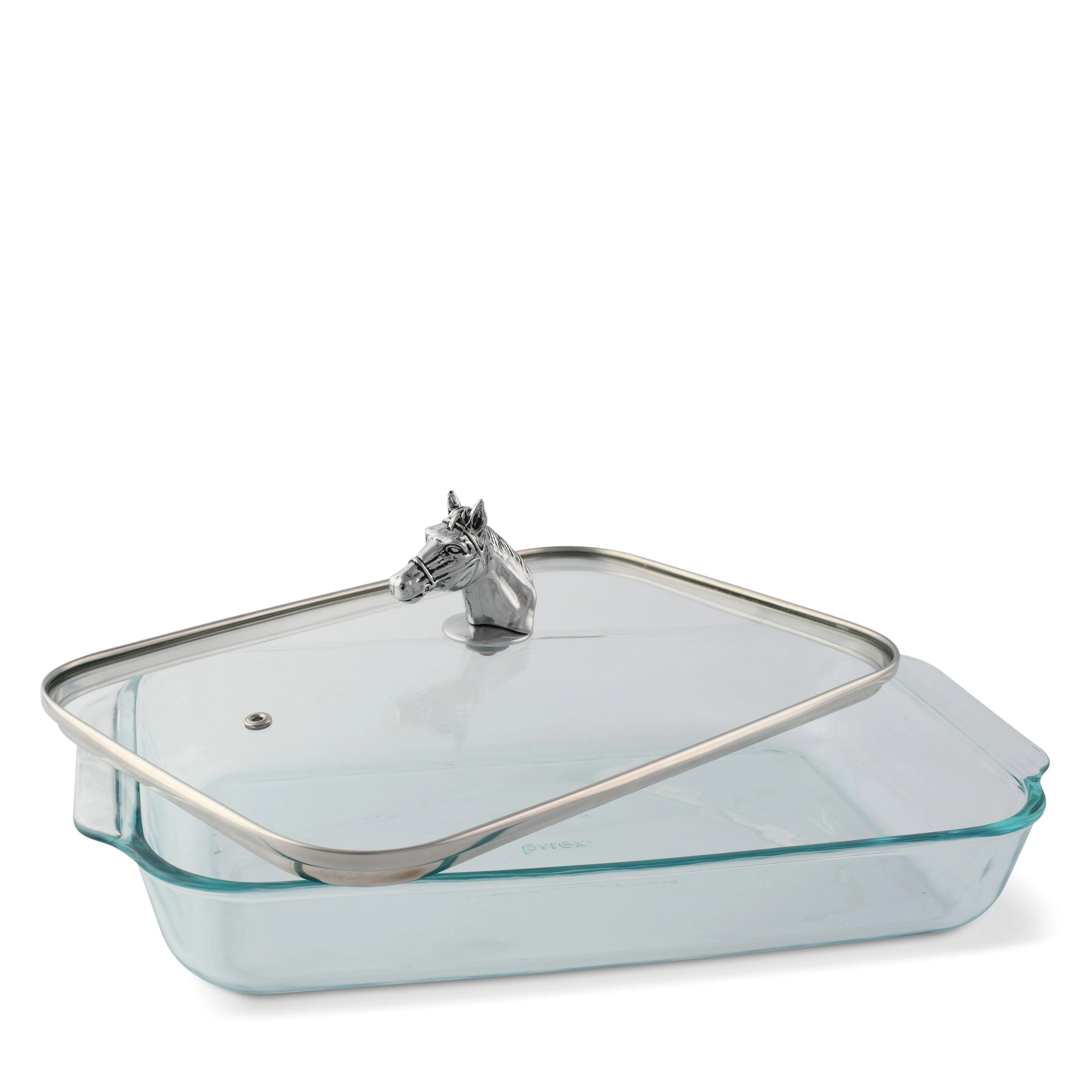 Horse Head with Pyrex 3 quart Baking Dish - Image 8