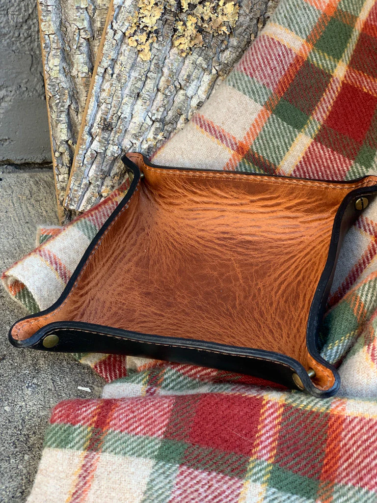 Horween "Black and Tan" Valet Tray - Image 5