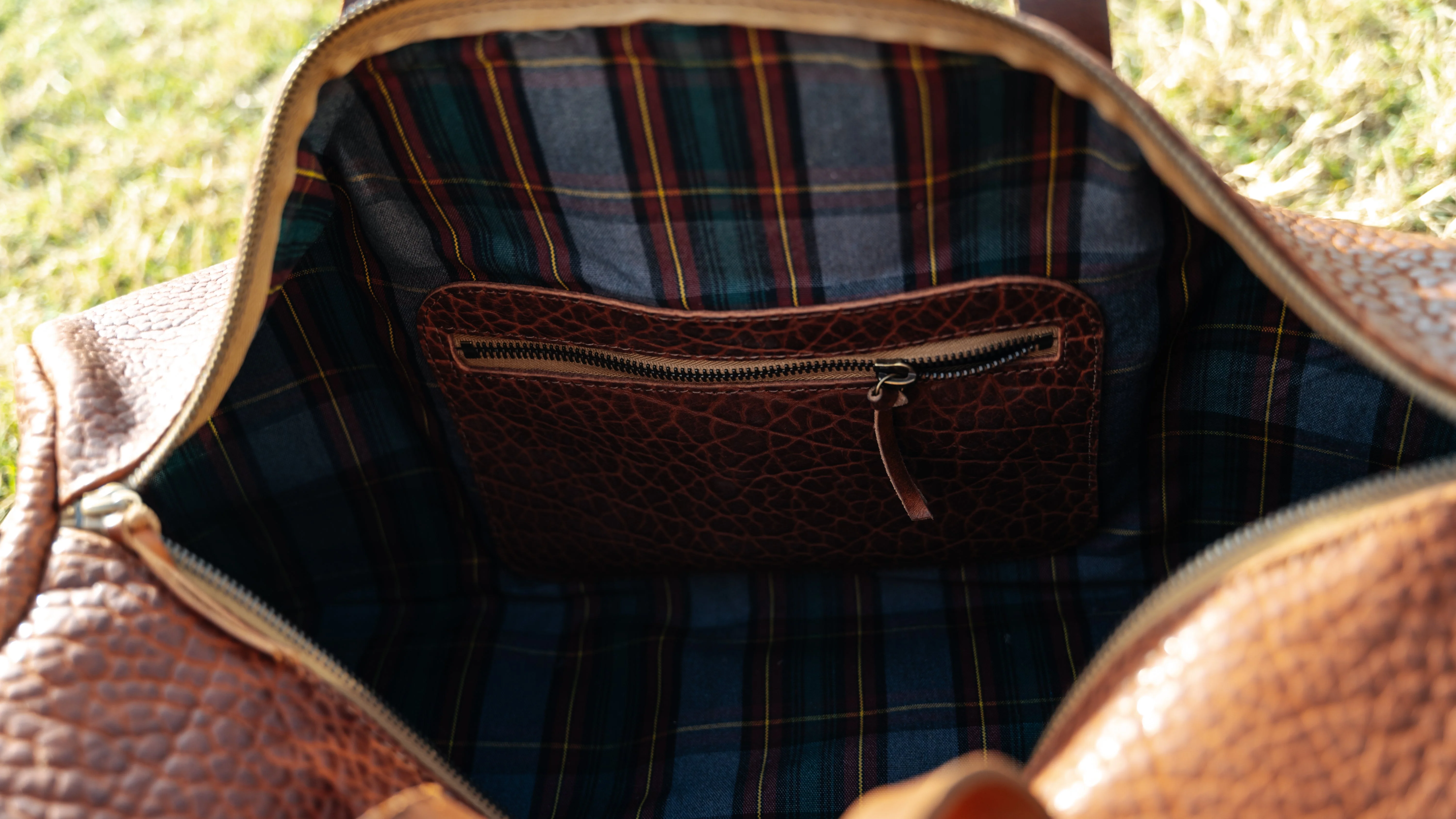 Jack Foster Weekender | Cognac Shrunken Bison - Image 2