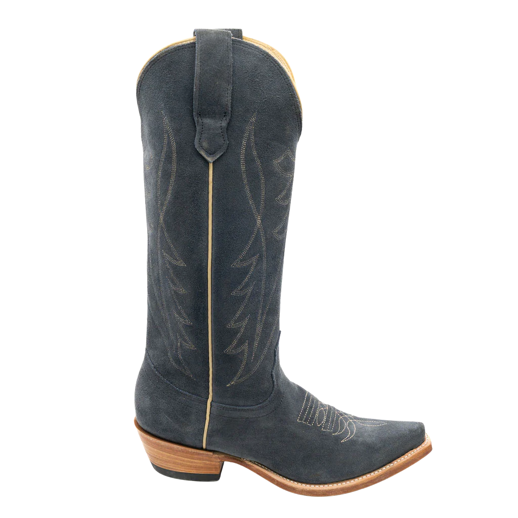 Ladies Navy Suede All-Over Style No. 00101652