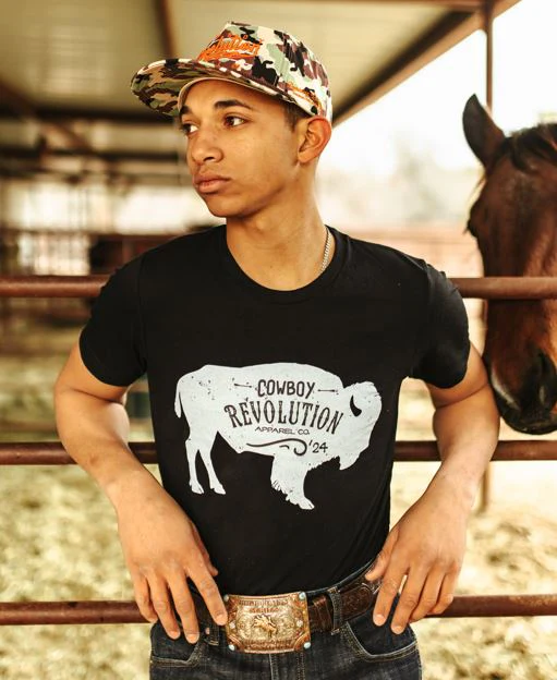 “Lightning" Woodland Camo - Cowboy Revolution 5-panel Performance Hat - Image 8