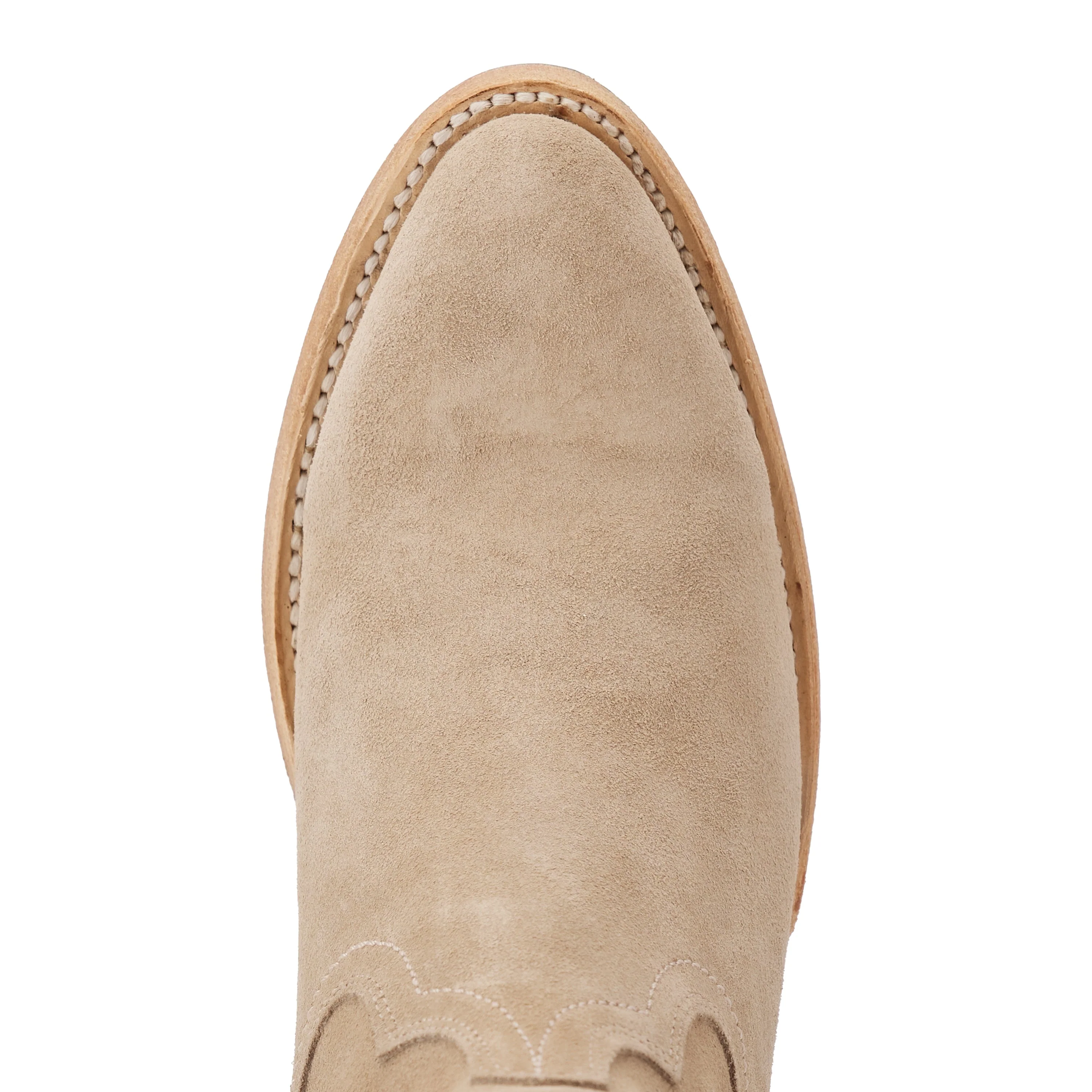 Plain Jane Bootie - Latte Suede - Image 8