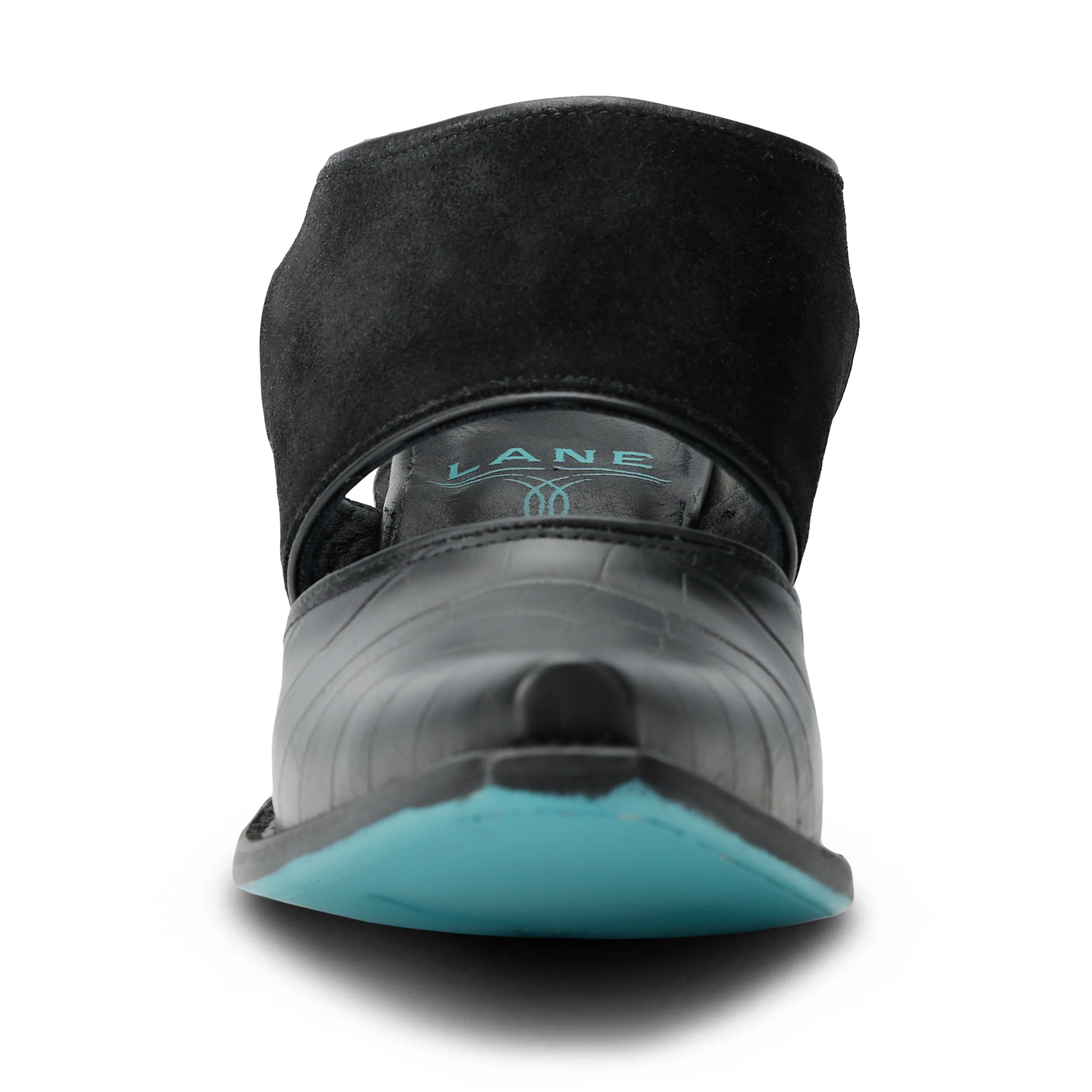 Plain Jane Slingback Mule - Soft Black Suede - Image 4