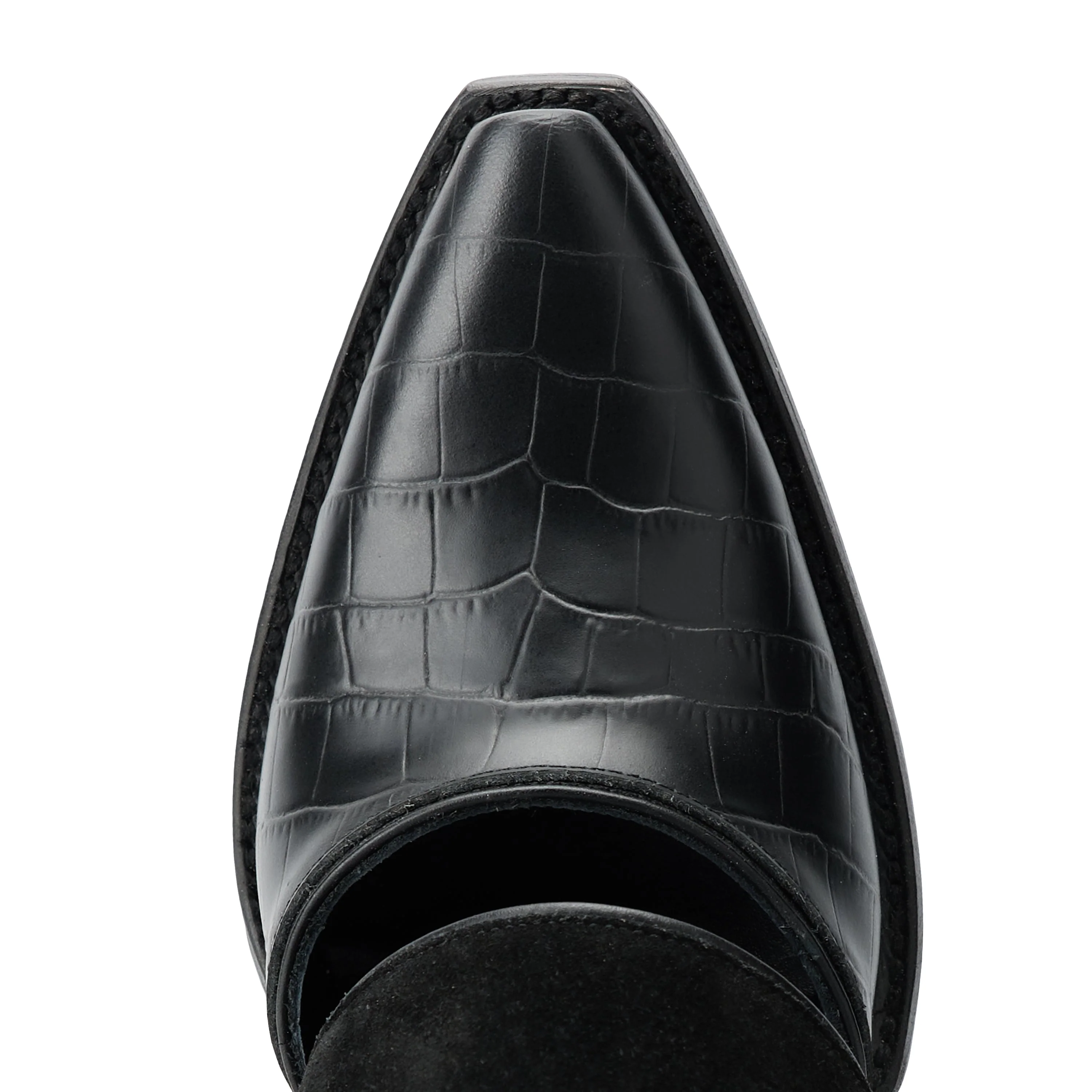 Plain Jane Slingback Mule - Soft Black Suede - Image 6
