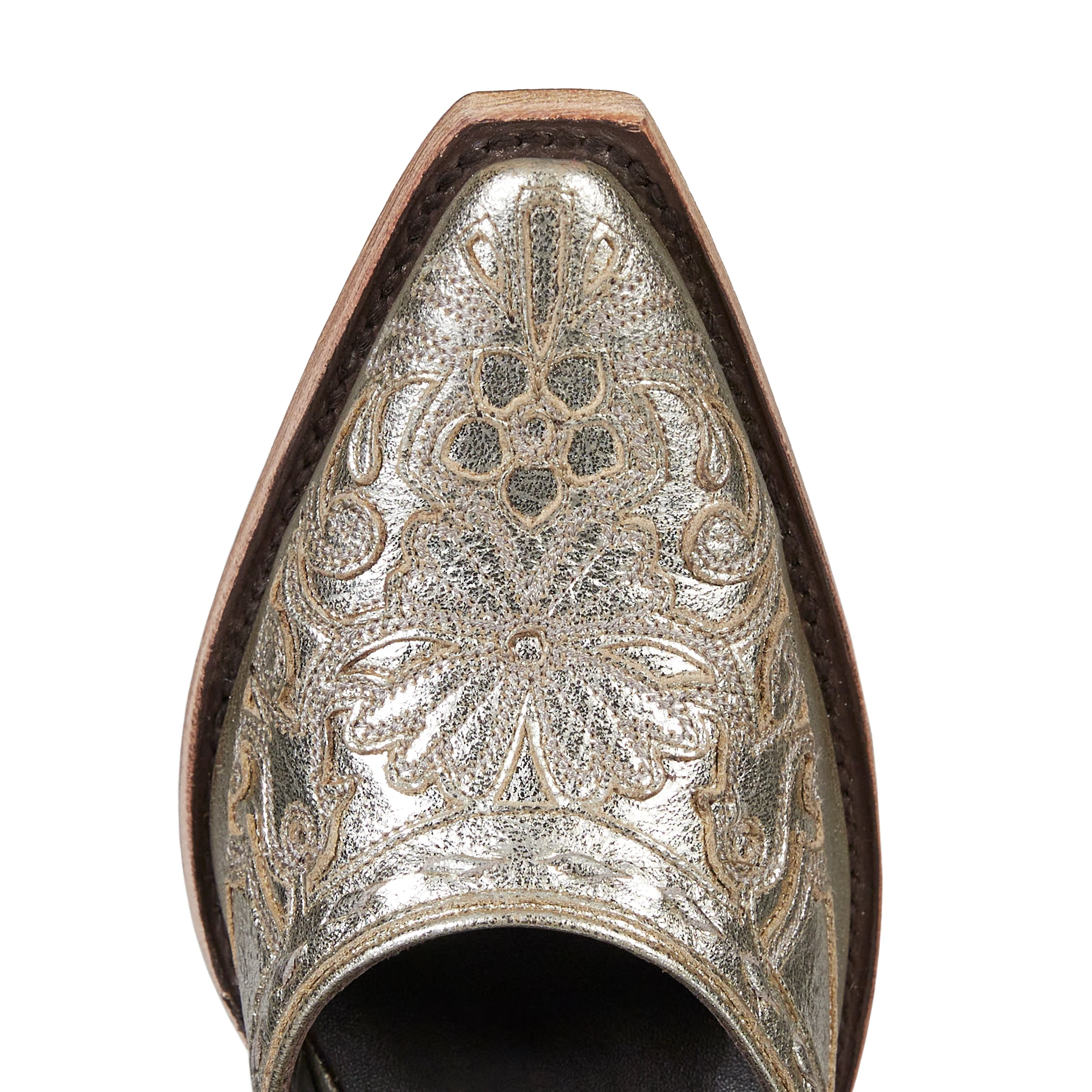 Robin Slingback Mule - Champagne Metallic - Image 10