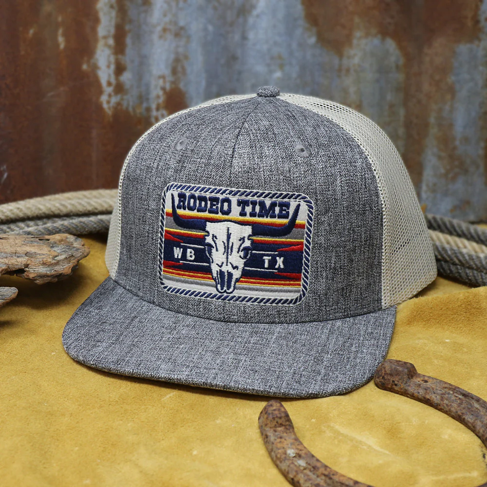 Rodeo Time Skull Patch Cap - Image 4