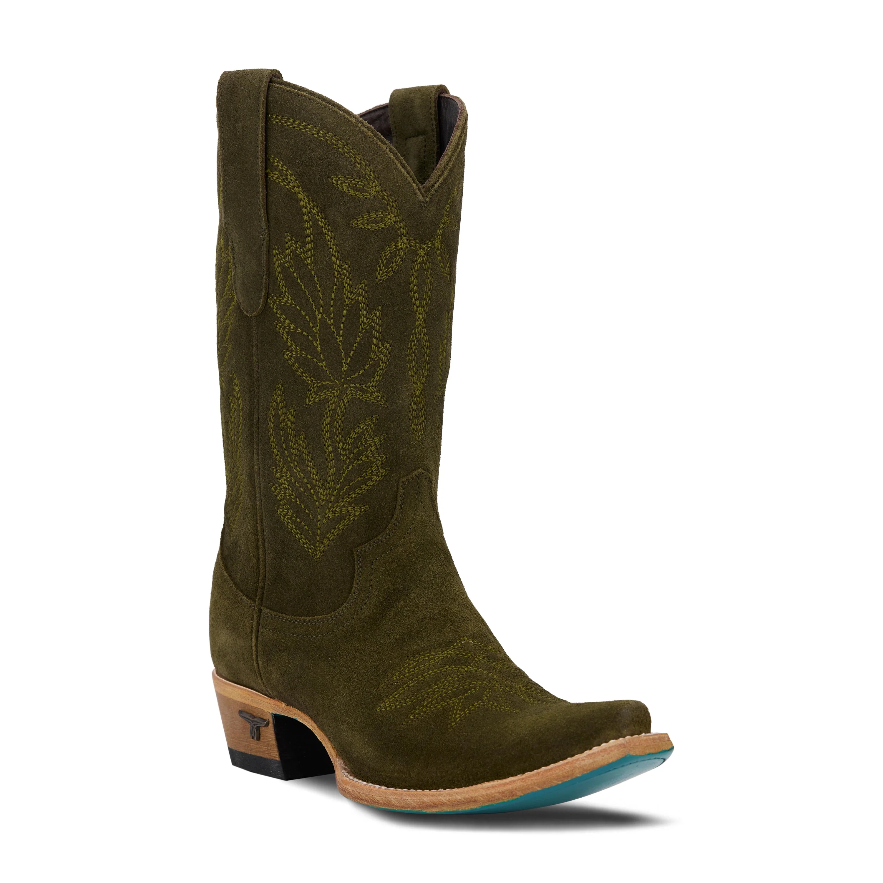 Sandaga Midi - Olive Suede - Image 6
