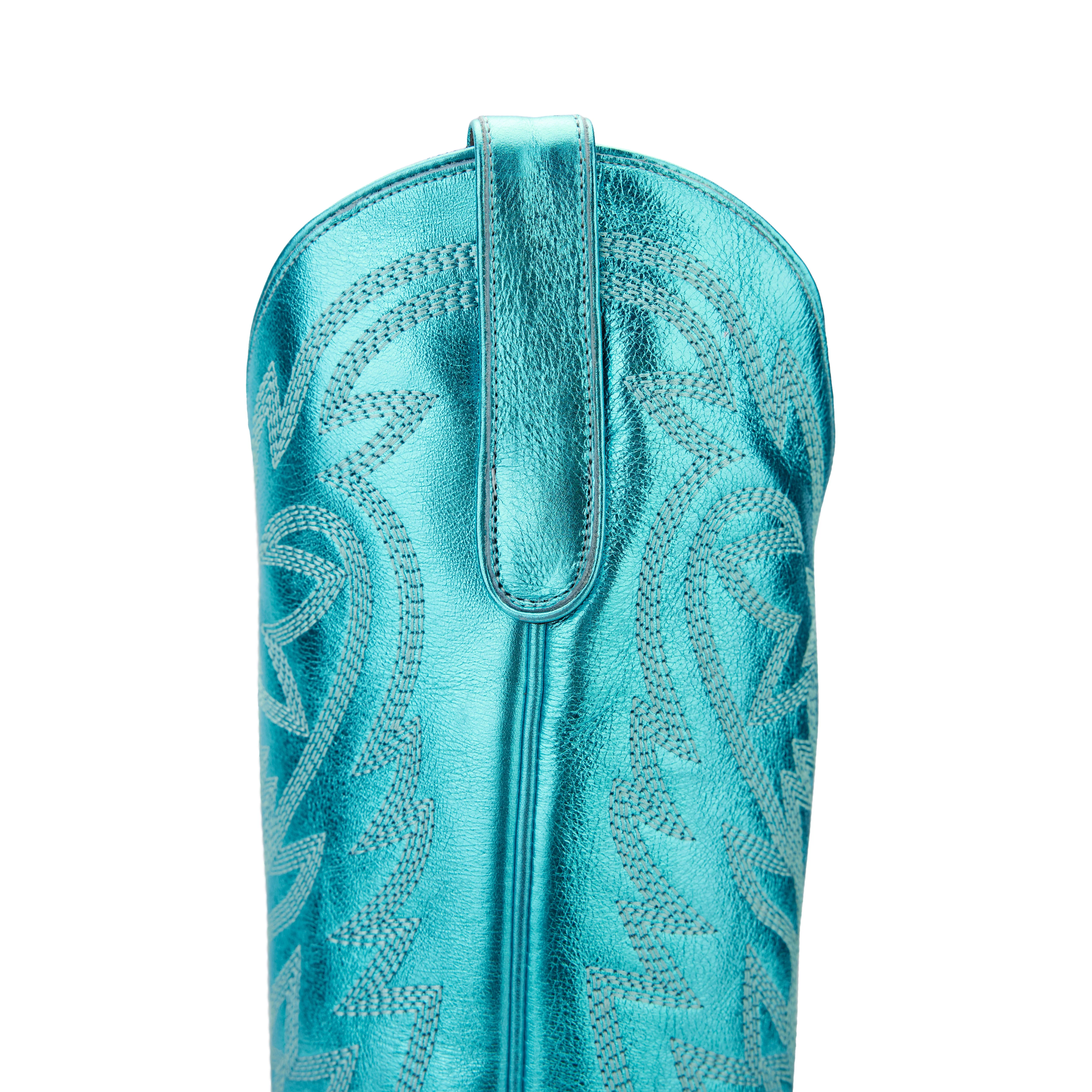 Smokeshow Boot - Turquoise Metallic - Image 10