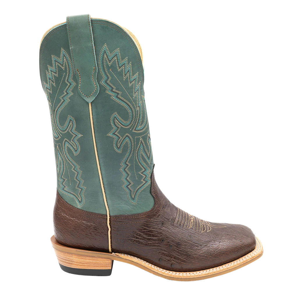 Smooth KT Ostrich w/Aqua Boulder Style No. 00101983