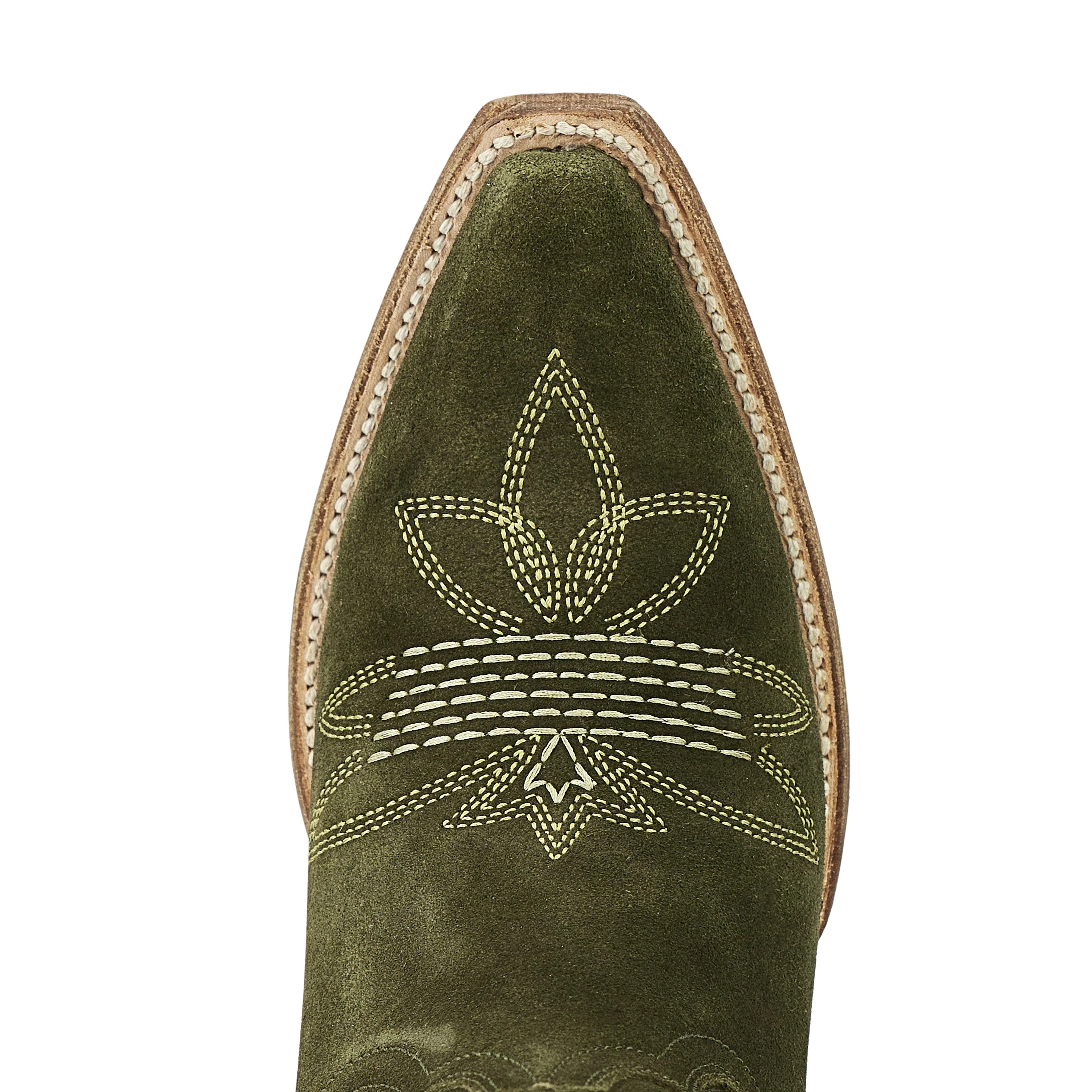 Squash Blossom Boot - Olive Suede - Image 11