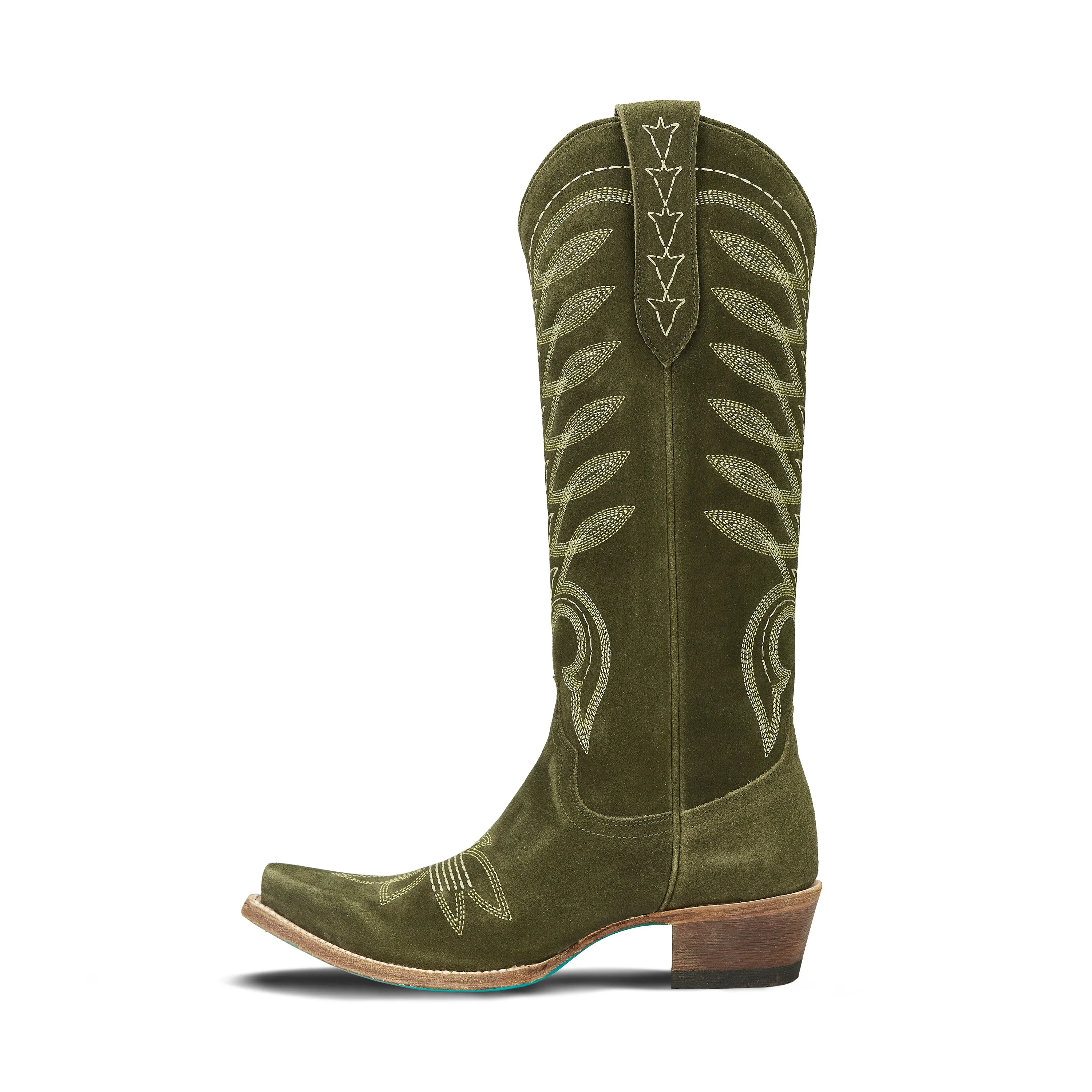 Squash Blossom Boot - Olive Suede - Image 5