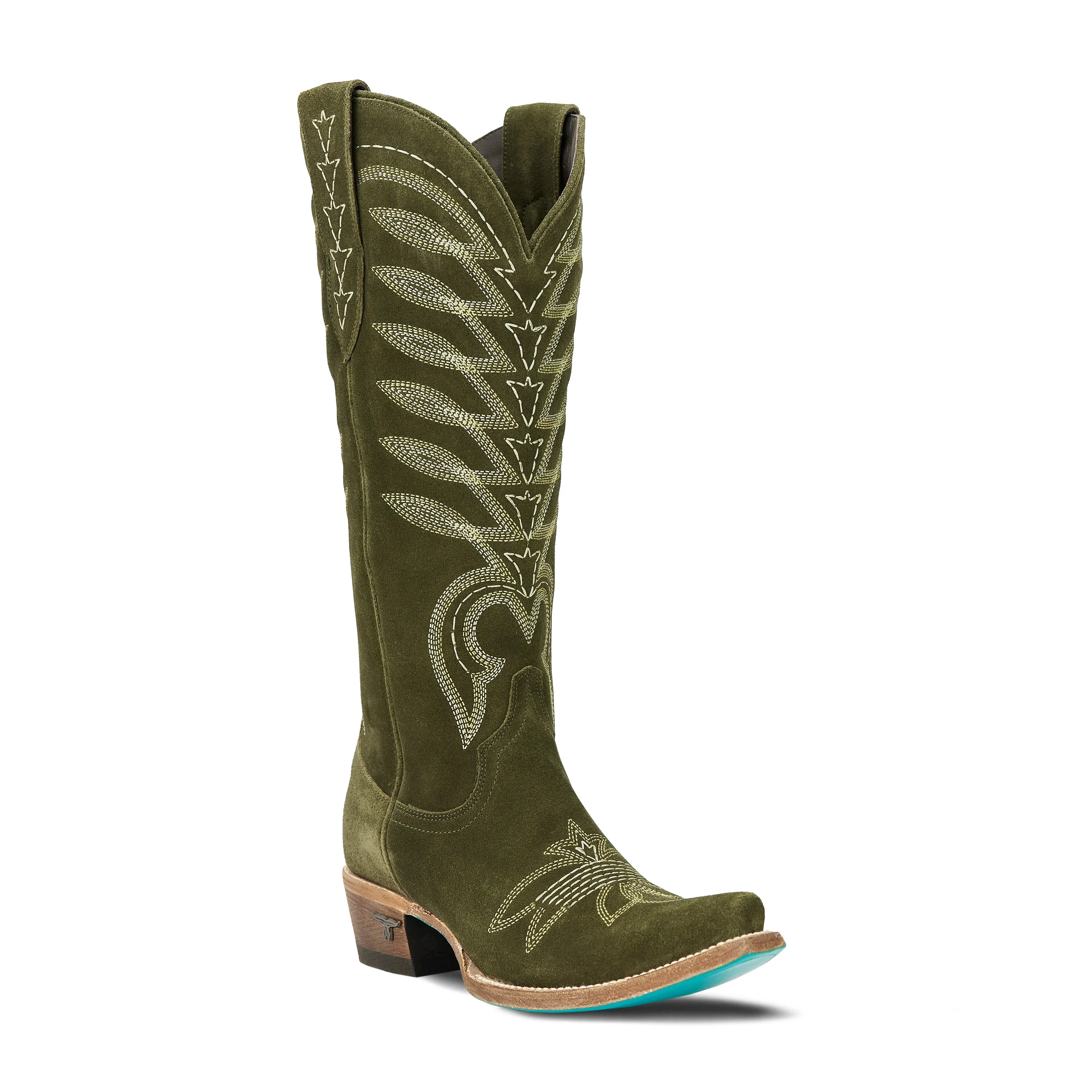 Squash Blossom Boot - Olive Suede - Image 6