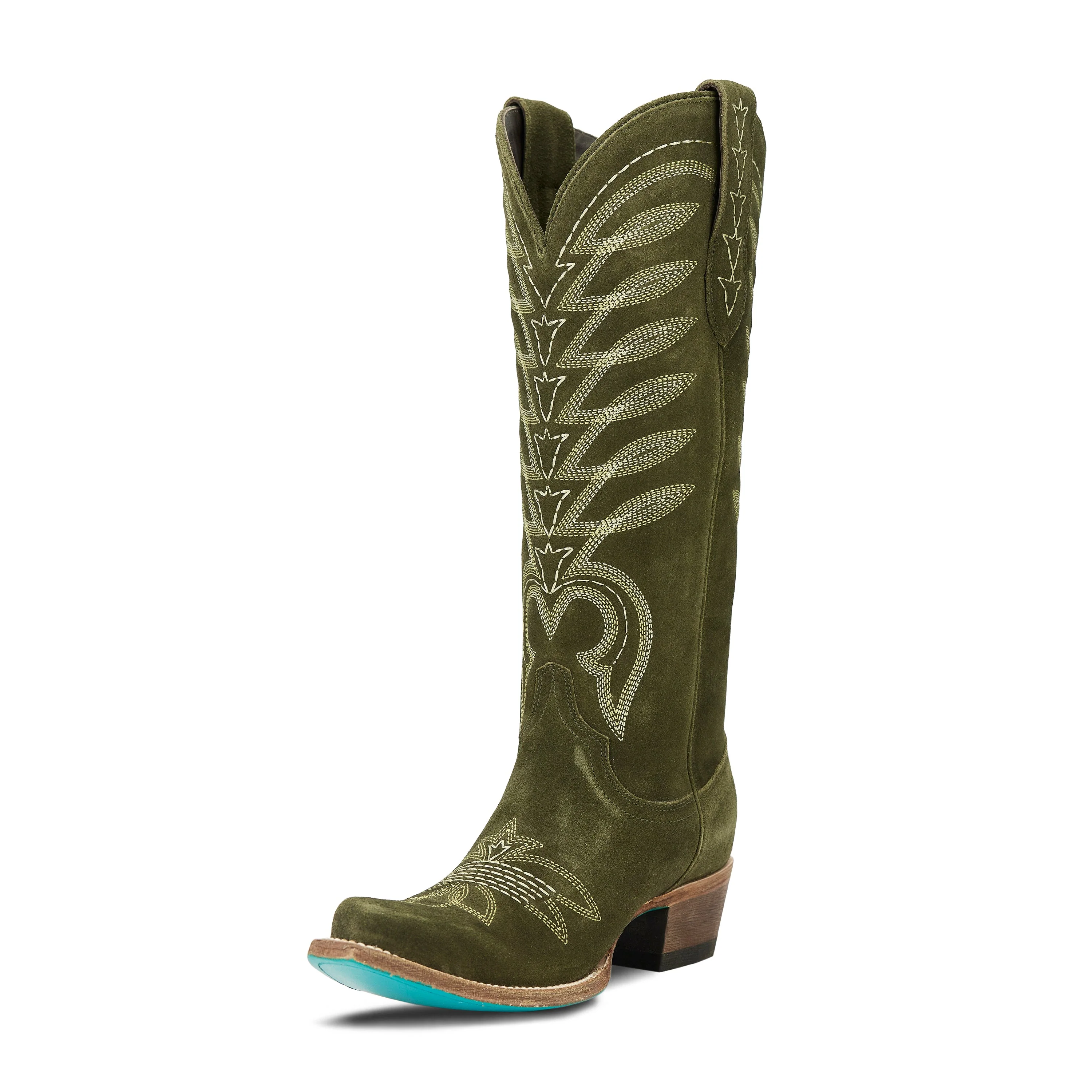 Squash Blossom Boot - Olive Suede - Image 7