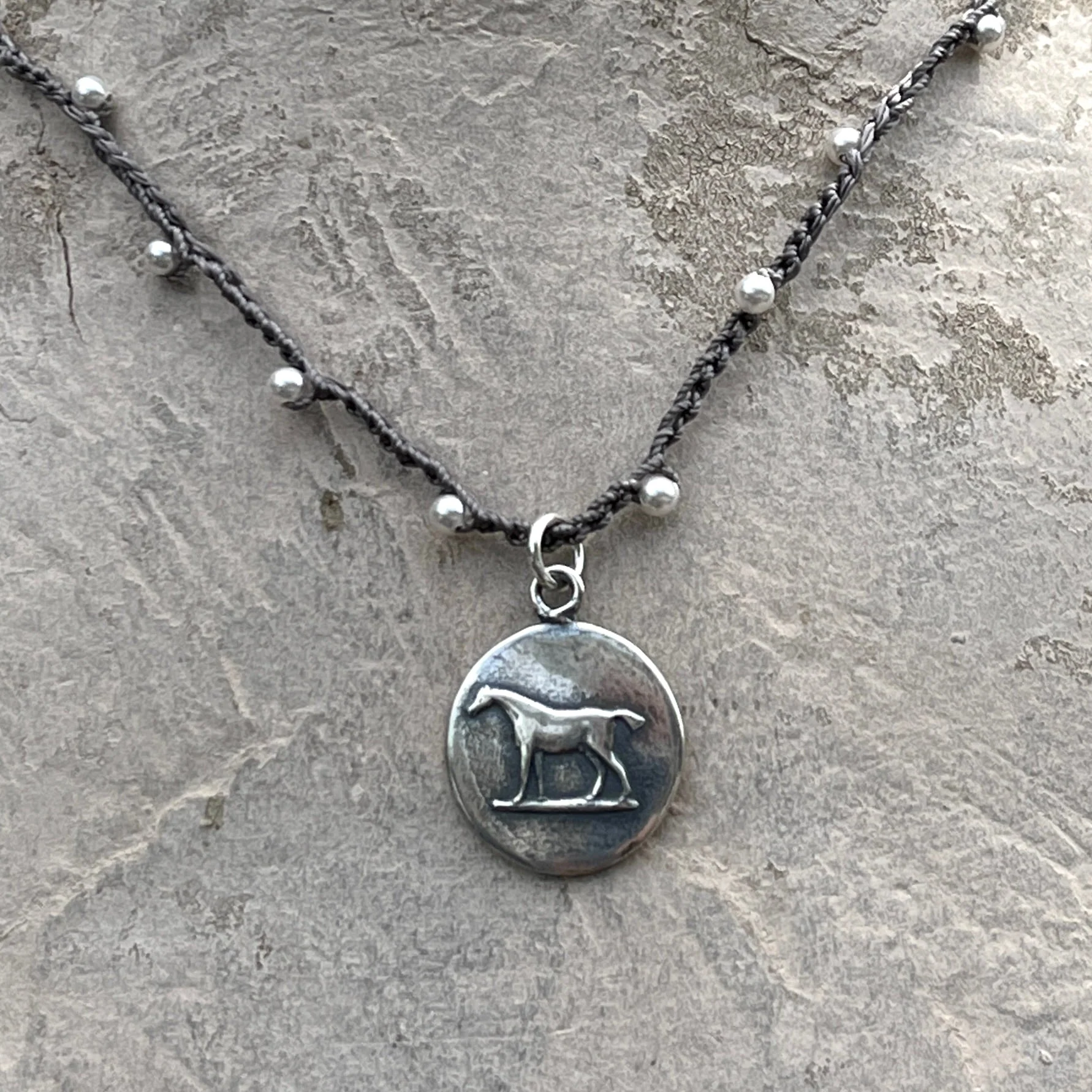 Sterling Wedgewood Stubbs Horse Necklaces - Image 4